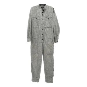 Charcoal Isabel Marat Button-Up Jumpsuit